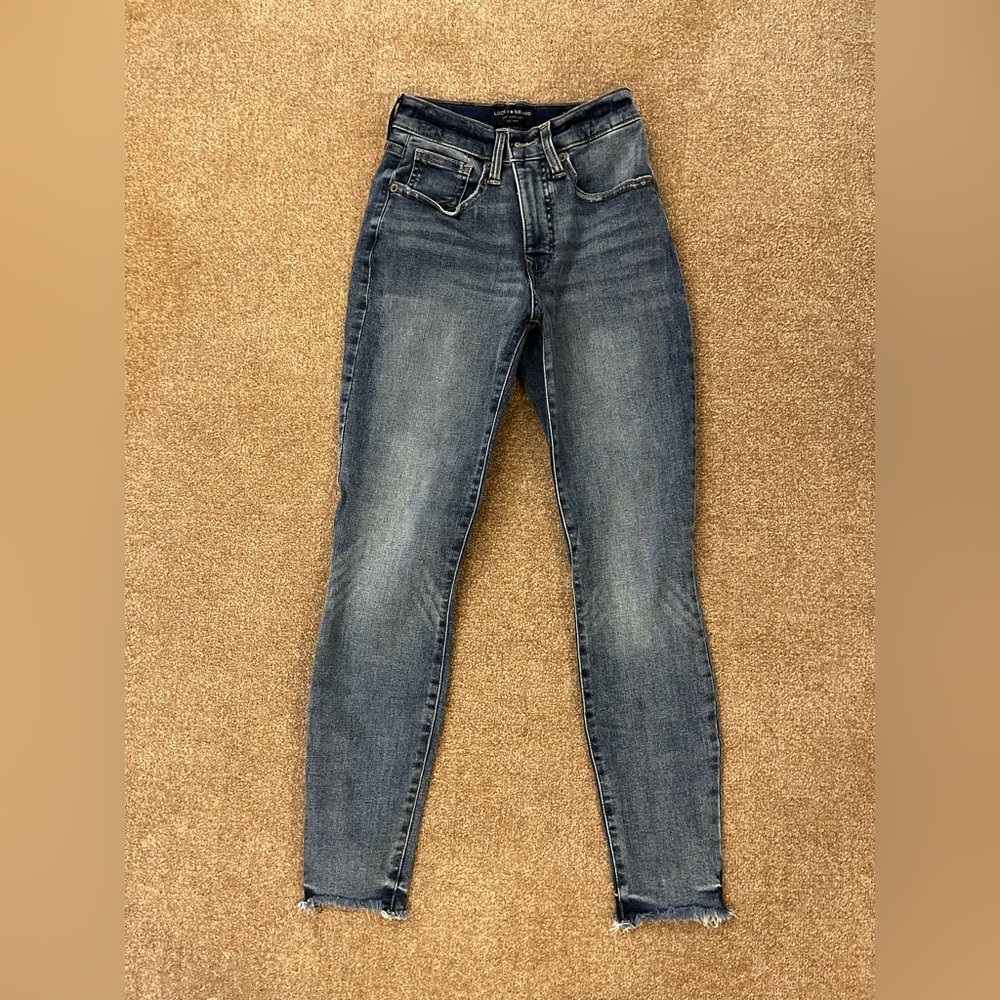 Lucky Brand. High rise Skinny Jeans Bridgette. 0/25 ankle